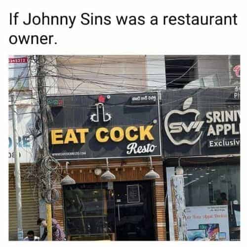 Johnny Sins Non Veg Meme